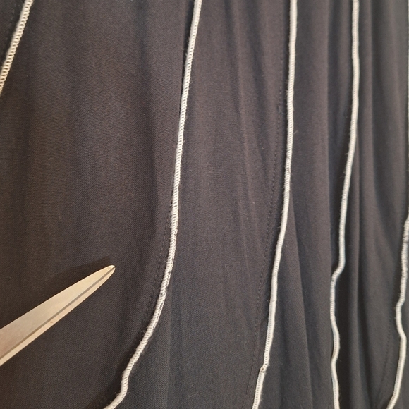 Soft Surroundings Modern Romance Skirt Maxi Long Black White Size Petite Large - Picture 12 of 13